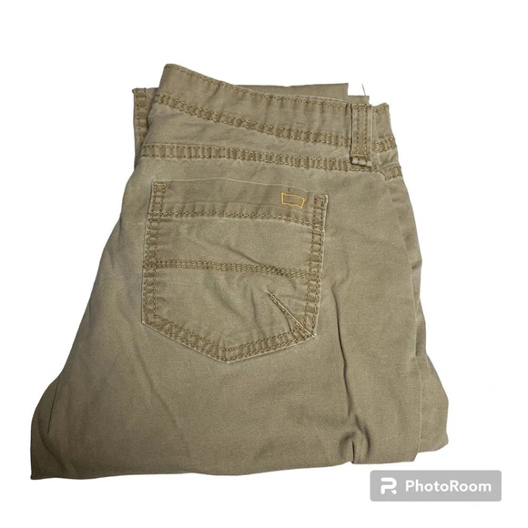 Levi jeans size 9 khaki cargo style cropped pants l - Picture 1 of 9